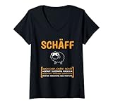 Damen Schäff Chef Abteilungsleiter Schaf Boss Schäff T-Shirt mit V