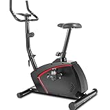 Profun Magnetischer aufrechter Heimtrainer mit 10-Stufen-Widerstand, leise und komfortabel, stationäres Indoor-Cycling-Fahrrad für das Cardio-Training zu Hause mit verstellbarem Sitz, Monitor, R