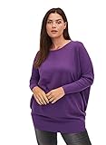 Zizzi Damen Große Größen Strickpullover Langarm Strick Basic Pullover Gr 54-56 V