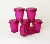 TUPPERWARE Kühlschrank Wichtel 6X 60ml Beere Dose Behälter Kräuter Liliputbecher + Ausstecher E
