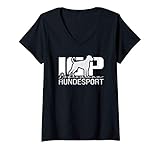 Damen Dobermann IGP Hundesport Hund Hunde IPO Prüfung Hunde T-Shirt mit V