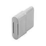DIWARO® Endstabgleiter | Größe 25mm x 14mm | Farbe braun, grau oder weiß | Material Kunststoff | für Endleiste, Endschiene, Winkelendschiene | Rolladenpanzer, Jalousie, Rollo (grau)