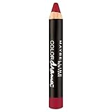 Maybelline New York Make-Up Lippenstift Color Drama Lipstick Light It Up/Kräftiges Rot mit mattierendem Finish, 1 x 2 g