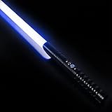 SenLing Lichtschwert, RGB Lightsaber 16 Farben Metallgriff, Duell-Lichtschwert, 3 Sätze von Soundeffekten Modus LED Lichtschwert, USB Wiederaufladbares Kinder Karneval Party Geschenk
