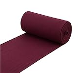 Nadeltraum Baumwoll - Bündchenstoff Uni einfarbig Bordeaux - Meterware ab 25 cm x 70 cm Schlauchware - Stoff zum N