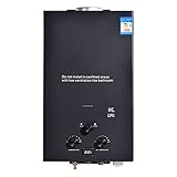 OneV FT 10L LPG Gasdurchlauferhitzer, 20KW Tankless Gasdurchlauferhitzer,Flüssiggas Propan Butan Gas Durchlauferhitzer, LED-Anzeige, einstellbare Temperatur, für Zuhause und D