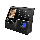 JJXX-BZ Kreaturenzeituhr Kartenstanzmaschine Dynamische Gesichtserkennung Fingerabdruck-Sperre intelligente Zugangskontrolle und Anwesenheit All-in-One-Maschine Unternehmensnutzung