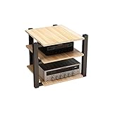 Lautsprecher Ständer Audio-Halterung-Bodenstau-Audio-Halterung Moderne Wohnzimmer-Kabinett-Rack-Video-Medienhalterung Dreischichtige Audio-Halterung 25,59 Zoll hoch Boxenständer ( Color : D )
