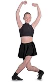 Roch Valley LCSS kurzer Tellerrock aus Lycra Schwarz M Kind (134-140cm)