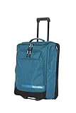 travelite Trolley Reisetasche Größe S Handgepäck, Gepäck Serie KICK OFF: Praktische Reisetasche mit Rollen für Urlaub und Sport, 006909-22, 55 cm, 44 Liter, p