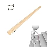 PTY Handläufe 1,6 Fuß ~ 9,8 Fuß Holzhandläufe Treppengeländer-Kit, Heimkindergarten-Geländerkorridor gegen die Wand Treppengeländer, für Indoor-Villa-BAU-Loft (Size : 280cm/9.2ft)