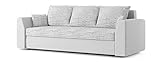 Sofini Couch Paul mit Schlaffunktion! Best Couch! Couch mit Bettkasten! (Lawa 9+ Soft 17)