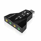 MKFWB Externe virtueller 7.1 USB-3D-Ton-Audiokarte Adapter-Kanal-Konverter-Laptop-PC