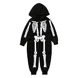 Hengyouhui Halloween Kostüm Anzug Herren Damen Junge Mädchen Jumpsuit Overall Pyjama Tieranzüge Onesie Schlafanzug Lang Paj