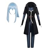 Daiwen That Time I Got Reincarnated as a Slime Cosplay Rimuru Tempest Cosplay Kostüm, Anime Cosplay Perücke Outfit Anzug für Halloween Party Wiedergeb