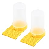 2 Stücke Bienentränke, Bienen Wasser Feeder, Bienen Futtergeräte, Bienen Eingang Feeder Trinkstelle, Bienenfütterung Bienenstock Fütterungsanlage, Imker Zubehö