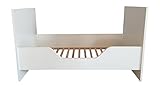 trendteam Babyzimmer Bettseiten für Umbau zum Kinderbett Ronja, 140 x 27 x 2,2 cm in Weiß mit Einstieg