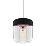 ACORN-Suspension Höhe 16 cm + schwarzes Kabel 2,1 m schwarz Kupfer Umage (Vita Copenhagen) – Design von Soren Ravn C