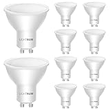 Gu10 LED Warmweiss, 5W 400LM Spot Glühbirne Strahler Lampe, LED Lampe Gu10 Energie Sparen, Nicht Dimmbar, 25000 Stunden Lebensdauer, CRI80, 120° Strahlwinkel, 10 Stück