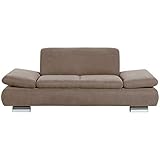 Max Winzer® Sofa 2-Sitzer Terrence, Sahara (Hellbraun), Veloursstoff, Couch, modern, 190 x 90 x 76 cm, Breite x Tiefe x Höhe: 190 x 90 x 76 cm, 2920-2100-2051753-MET