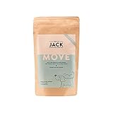 Hello Jack „Move“ Tägliches Nahrungsergänzungsmittel für Hunde - Natürlich, für Knochen & Gelenke - Mit Grünlippmuschel, Glucosamin, Chondroitin, Kurkuma, Omega-3-Fischöl - Erdnussb