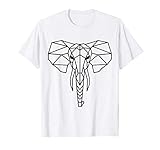 Geometrischer Elefant Vector Tier Mandala Geometrie TShirt T-S