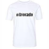 T-Shirt #Avocado Größe 4XL Farbe Weiss Druck schw