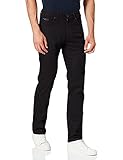 Wrangler Herren Gerades Bein Jeans, Arizona Stretch, Schwarz (Rinsewash), Gr. W32/L30