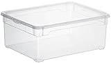 Rotho Aufbewahrungsboxen „Clear Box“, APPMYBOX,mit QR-Code,Box von 5-22 Liter mit Deckel (1x10Liter)