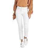 Mud Pie Damen Hyde Straight Leg Jeans, cremefarben, X