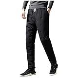 Jogginghose Herren Winter Fleece Gefüttert Warme Trainingshose Verdickte Thermo Hose Freizeithose Sporthose Baumwollhose Winterhose mit Taschen Lässige Sport Fitness Plus Samt Lange H