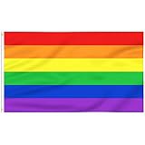VOCIBO® Pride Flag, 150*90cm Pride Flagge, LGBT Gay Flaggen, UV-beständige Gay Regenbogen flagge mit Messingösen, Pride Regenbogen flagge geeignet für Indoor und Outdoor LGBT Ak
