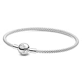 Pandora Damen Moments Mesh-Armband Sterling Silber 596543-19