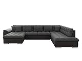 Eckcouch Ecksofa Niko Bis! Design Sofa Couch! mit Schlaffunktion und Bettkasten! U-Sofa Große Farbauswahl! Wohnlandschaft vom Hersteller (Ecksofa Links, Soft 020 + Majorka 03)