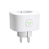 meross Smart WLAN Steckdose, Alexa Steckdose 16A Intelligent WiFi Plug 2.4Ghz kompatibel mit Alexa, Google Home und SmartThings, 3680W Stecker mit App Fernsteuerung, Kein Hub