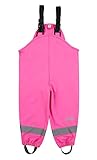 Sterntaler Mädchen Regenhose mit Hosenträgern, Alter: 6-8 Jahre, Größe: 122, Pink