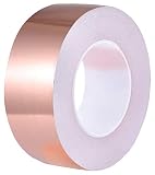 Panngu Schneckenschutz Kupfer Tape 50mm×20m, Schneckenstopp Copper Foil Tape Schneckenfalle, Kupferbänder Gegen Schnecken Schneckenzaun, schneckenkragen metall Schneckenabw