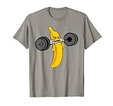 Lustig Trainieren T-Shirt Banane Fitnessstudio T-S