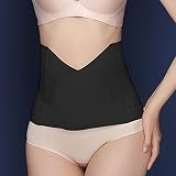 ONE-KWH Bauchgurt Nach Geburt, Korsett Nach Der Geburt, Bauch Slim Wrap Gürtel, Rückbildungsgürtel, Gürtel Body Shaper Bauchgurt Atmungsaktiv Verstellbar Elastische Postpartale Unterstützung,Schw