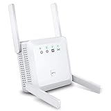 LUOSHEN WLAN Repeater 1200 Mbit/s (5 G / 867 Mbit/s + 2,4 G / 300 Mbit/s) WiFi Extender 4 Antennen EU-Stecker WEII