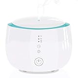 Ätherische Öle Diffusor 300ml Aromatherapie-Luftbefeuchter-Unterstützung APP. und Amazon Google Home Intelligent Voice Control 7-farbig LED Nachtlicht 4 Timereinstellungen wasserloses Auto-off weiß g