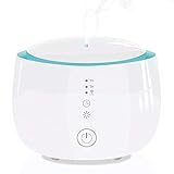 Ätherische Öle Diffusor 300ml Aromatherapie-Luftbefeuchter-Unterstützung APP. und Amazon Google Home Intelligent Voice Control 7-farbig LED Nachtlicht 4 Timereinstellungen wasserloses Auto-off weiß g