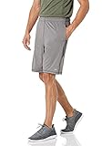 Amazon Essentials Tech Stretch Training athletic-shorts, Charcoal Grey Heather, US M (EU M)