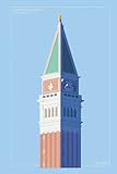 Italy Towers Campanile Di San Marco Notebook: - Letter Size 6 x 9 inches, 110 wide ruled pag