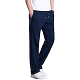 Herren Sporthose Lose Gerade Kordelzug Elastische Taille Weites Bein Bequeme Freizeithose Mode Allgleiche Sporthose XXL