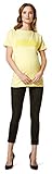 Supermom Damen Tee ss Text Umstands-T-Shirt, Gelb (Yellow Cream P111), 34 (Herstellergröße: XS)