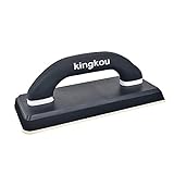 Kingkou Rubber Grout Float 100 x 240mm Gum Rubber Pad with Soft Grip Handle Black - 1Pack