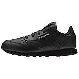 Reebok Little Kid Classic Leather Sneaker,Black,2 M US L