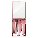 Lidschatten-Pinsel-Set, 5 In 1 Soft Head Premium Foundation Puder Concealers Augen Schatten Make-up Pinsel Set Mit Spiegel Box Für Mädchen F