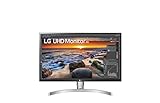 LG 27UN83A 68,58 cm (27 Zoll) UHD 4K Monitor (IPS-Panel, VESA Display HDR 400, USB-C), weiß silb